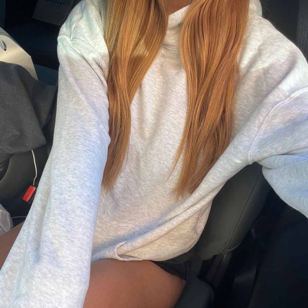 Hollister Light Grey Feel Good Hoodie